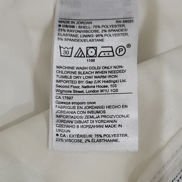 Banana Republic Pinstripe Shorts Size 2 - Picture 4 of 7